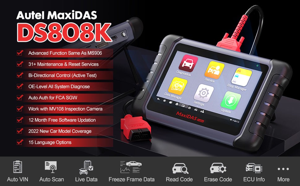 Autel MaxiDAS DS808K OBD2 Diagnostic Scan Tool