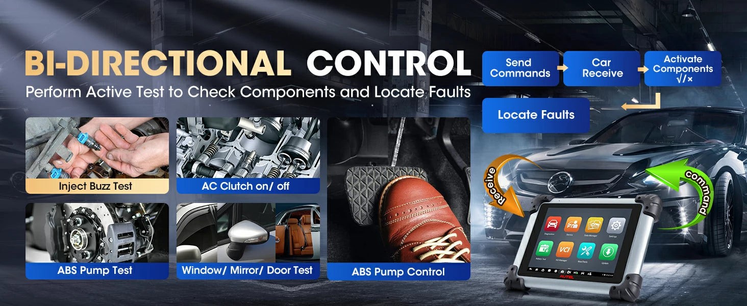 Bi-directional Control Functionality on a Scan Tool