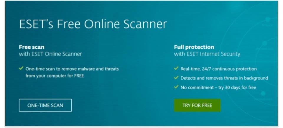 5. ESET Online Scanner — Flawless Detection &amp; Customizable Scans