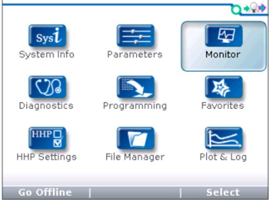 Curtis Scan Tool 1311 Main Menu for Vehicle Diagnostics