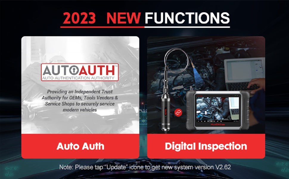 Autel DS808K diagnostic tool 2023 new auto auth and digital inspection functions