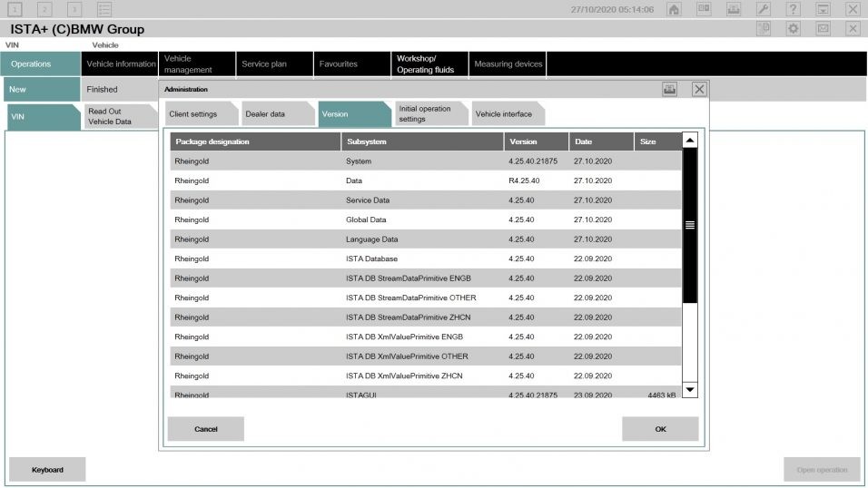 BMW ICOM ISTA Software Interface