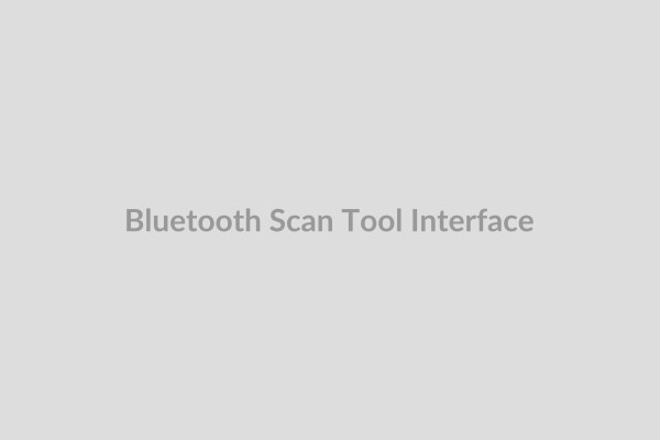 Bluetooth scan tool diagnostic interface displayed on a smartphone screen, showing real-time vehicle data like engine temperature and speed.