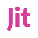 Jit DAST logo in pink and white