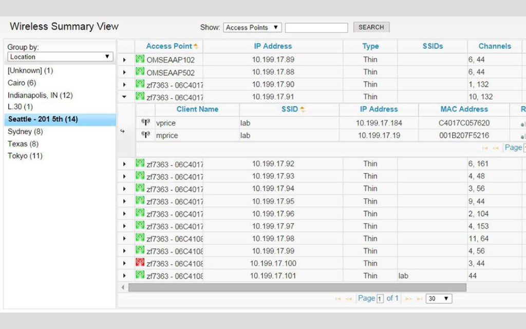 SolarWinds Network Performance Monitor Interface