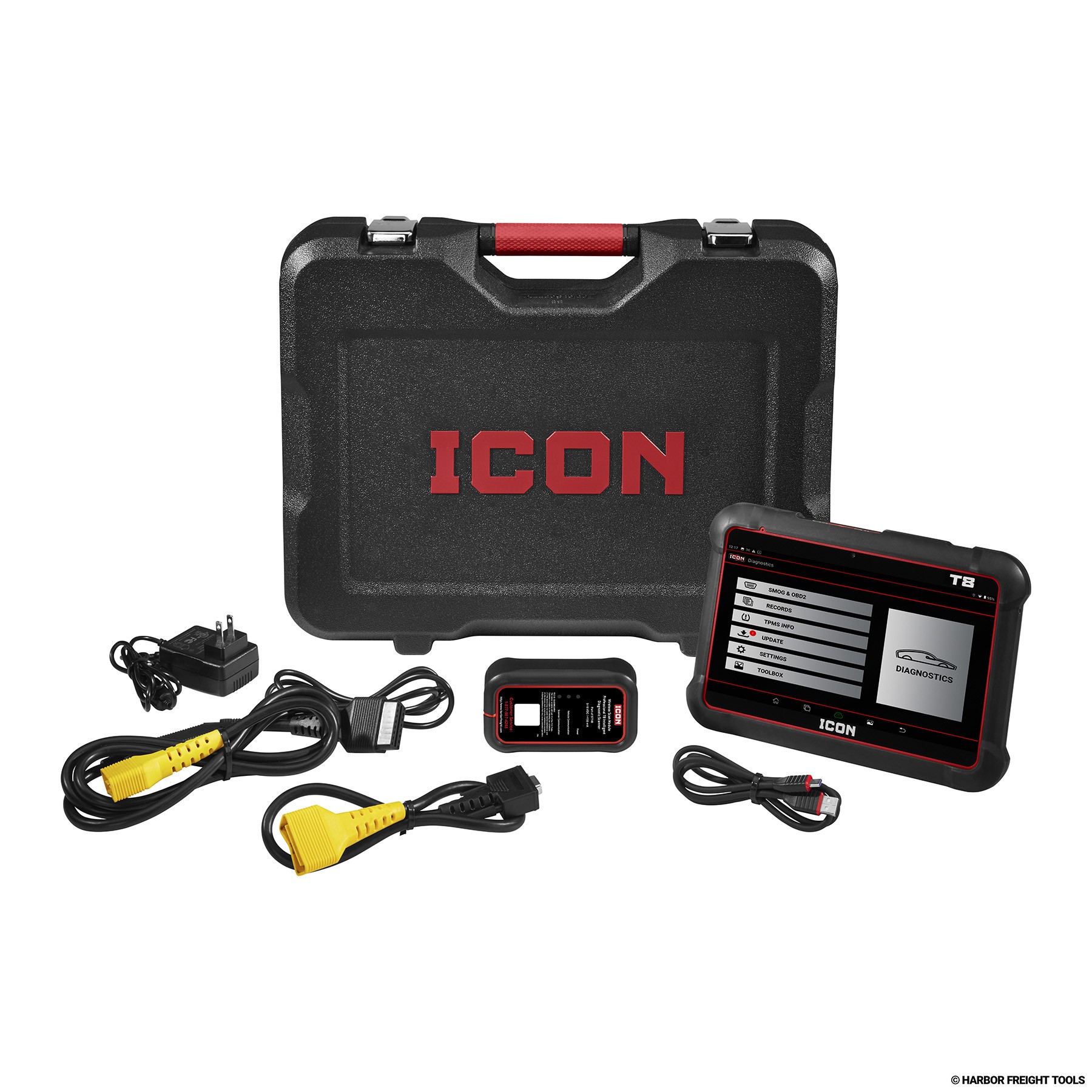 ICON T8 Diagnostic Scanner in use