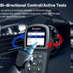 The CGSULIT SC530 allows for bidirectional control of various vehicle components, enabling precise diagnostics.