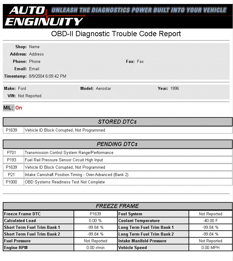 DTC-Report-Sample